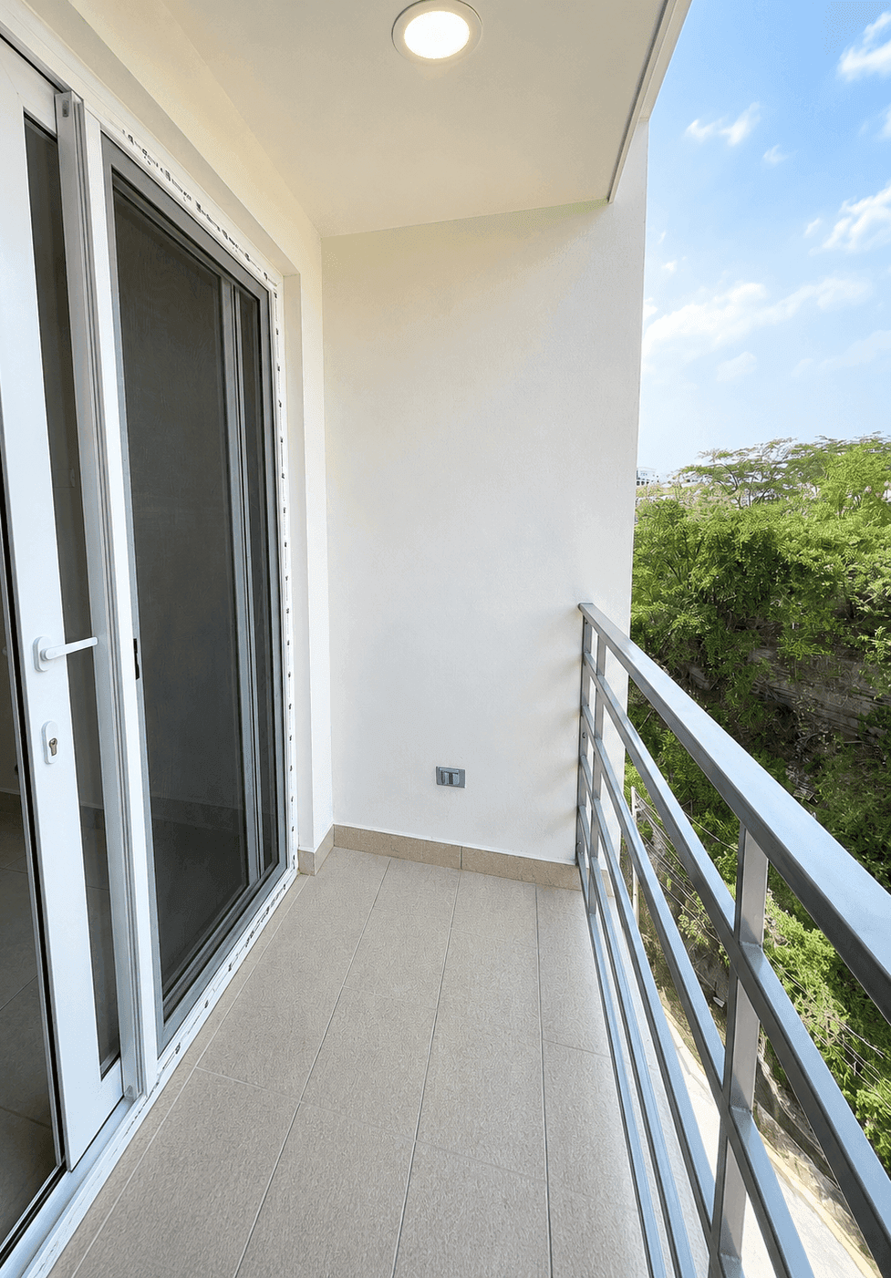 Balcón privado con vista a áreas verdes